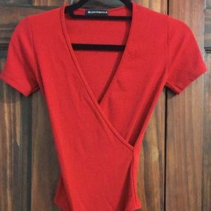 Brandy Melville Wrap Bodysuit